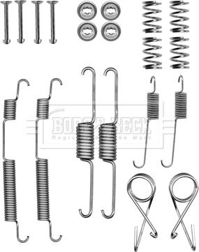 Borg & Beck BBK6311 - Piederumu komplekts, Bremžu loki autodraugiem.lv