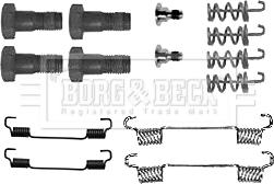 Borg & Beck BBK6248 - Piederumu komplekts, Stāvbremzes mehānisma bremžu loks autodraugiem.lv