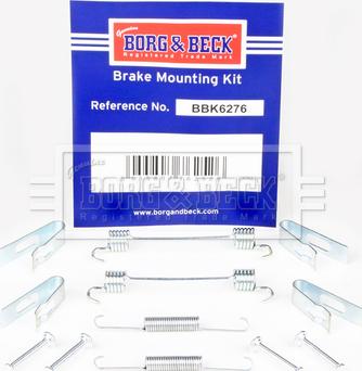 Borg & Beck BBK6276 - Piederumu komplekts, Stāvbremzes mehānisma bremžu loks autodraugiem.lv
