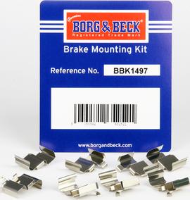 Borg & Beck BBK1497 - Piederumu komplekts, Disku bremžu uzlikas autodraugiem.lv
