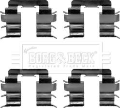 Borg & Beck BBK1453 - Piederumu komplekts, Disku bremžu uzlikas autodraugiem.lv