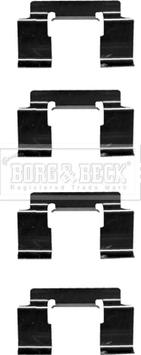 Borg & Beck BBK1468 - Piederumu komplekts, Disku bremžu uzlikas autodraugiem.lv
