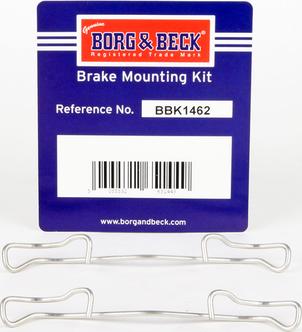 Borg & Beck BBK1462 - Piederumu komplekts, Disku bremžu uzlikas autodraugiem.lv