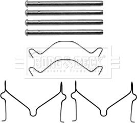 Borg & Beck BBK1486 - Piederumu komplekts, Disku bremžu uzlikas autodraugiem.lv