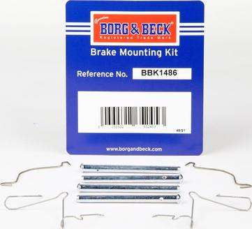Borg & Beck BBK1486 - Piederumu komplekts, Disku bremžu uzlikas autodraugiem.lv