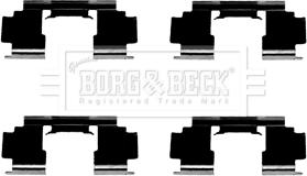Borg & Beck BBK1436 - Piederumu komplekts, Disku bremžu uzlikas autodraugiem.lv