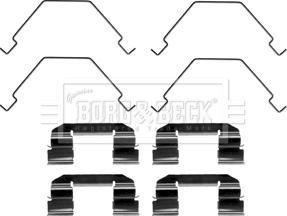 Borg & Beck BBK1470 - Piederumu komplekts, Disku bremžu uzlikas autodraugiem.lv