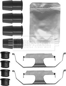 Borg & Beck BBK1593 - Piederumu komplekts, Disku bremžu uzlikas autodraugiem.lv