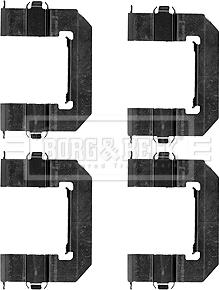 Borg & Beck BBK1547 - Piederumu komplekts, Disku bremžu uzlikas autodraugiem.lv