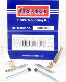 Borg & Beck BBK1558 - Piederumu komplekts, Disku bremžu uzlikas autodraugiem.lv