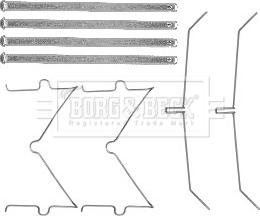 Borg & Beck BBK1564 - Piederumu komplekts, Disku bremžu uzlikas autodraugiem.lv