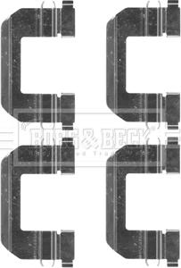 Borg & Beck BBK1507 - Piederumu komplekts, Disku bremžu uzlikas autodraugiem.lv