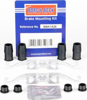 Borg & Beck BBK1528 - Piederumu komplekts, Disku bremžu uzlikas autodraugiem.lv