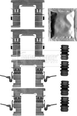 Borg & Beck BBK1522 - Piederumu komplekts, Disku bremžu uzlikas autodraugiem.lv