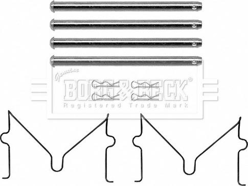 Borg & Beck BBK1641 - Piederumu komplekts, Disku bremžu uzlikas autodraugiem.lv