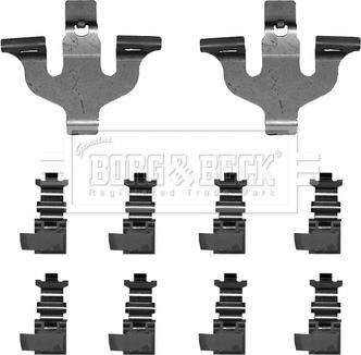 Borg & Beck BBK1660 - Piederumu komplekts, Disku bremžu uzlikas autodraugiem.lv