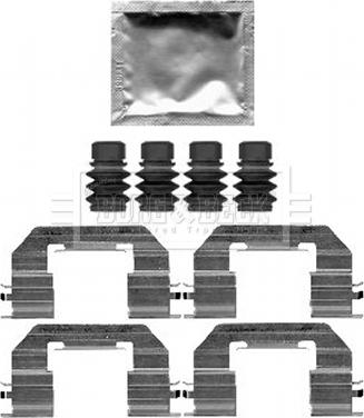 Borg & Beck BBK1610 - Piederumu komplekts, Disku bremžu uzlikas autodraugiem.lv