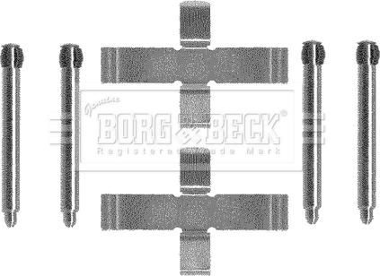 Borg & Beck BBK1090 - Piederumu komplekts, Disku bremžu uzlikas autodraugiem.lv