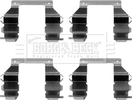 Borg & Beck BBK1098 - Piederumu komplekts, Disku bremžu uzlikas autodraugiem.lv