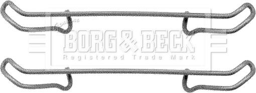 Borg & Beck BBK1045 - Piederumu komplekts, Disku bremžu uzlikas autodraugiem.lv
