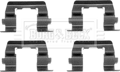 Borg & Beck BBK1065 - Piederumu komplekts, Disku bremžu uzlikas autodraugiem.lv
