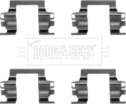 Borg & Beck BBK1066 - Piederumu komplekts, Disku bremžu uzlikas autodraugiem.lv