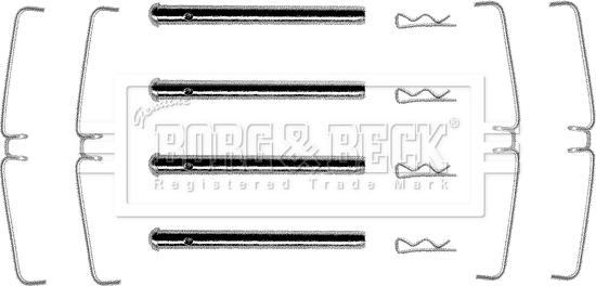 Borg & Beck BBK1068 - Piederumu komplekts, Disku bremžu uzlikas autodraugiem.lv