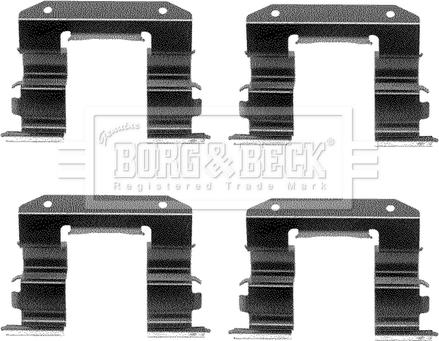 Borg & Beck BBK1062 - Piederumu komplekts, Disku bremžu uzlikas autodraugiem.lv