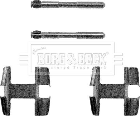 Borg & Beck BBK1004 - Piederumu komplekts, Disku bremžu uzlikas autodraugiem.lv
