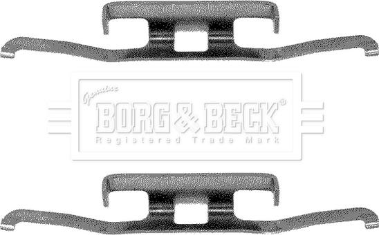 Borg & Beck BBK1010 - Piederumu komplekts, Disku bremžu uzlikas autodraugiem.lv