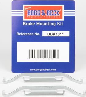 Borg & Beck BBK1011 - Piederumu komplekts, Disku bremžu uzlikas autodraugiem.lv