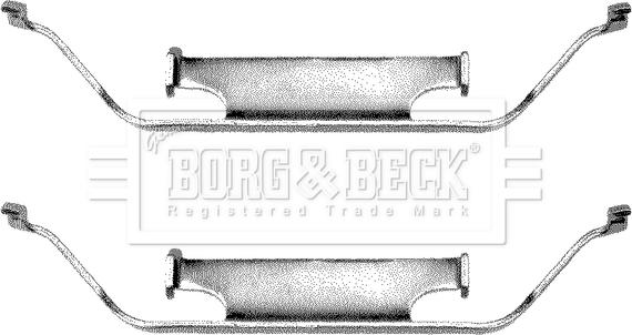Borg & Beck BBK1013 - Piederumu komplekts, Disku bremžu uzlikas autodraugiem.lv