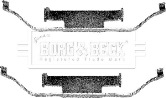 Borg & Beck BBK1012 - Piederumu komplekts, Disku bremžu uzlikas autodraugiem.lv
