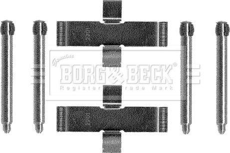Borg & Beck BBK1089 - Piederumu komplekts, Disku bremžu uzlikas autodraugiem.lv