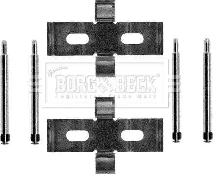 Borg & Beck BBK1085 - Piederumu komplekts, Disku bremžu uzlikas autodraugiem.lv