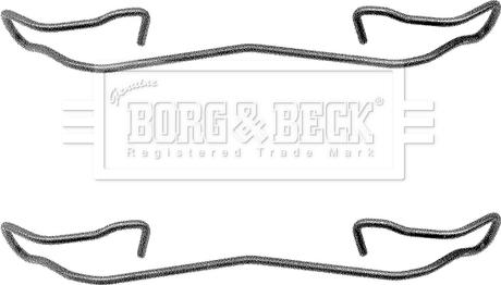 Borg & Beck BBK1039 - Piederumu komplekts, Disku bremžu uzlikas autodraugiem.lv