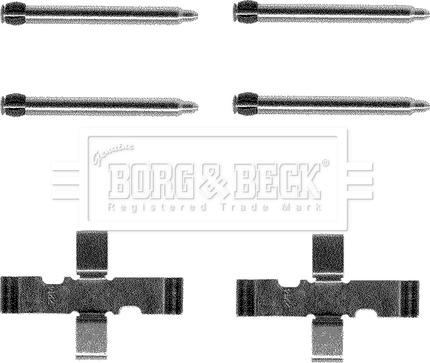 Borg & Beck BBK1033 - Piederumu komplekts, Disku bremžu uzlikas autodraugiem.lv