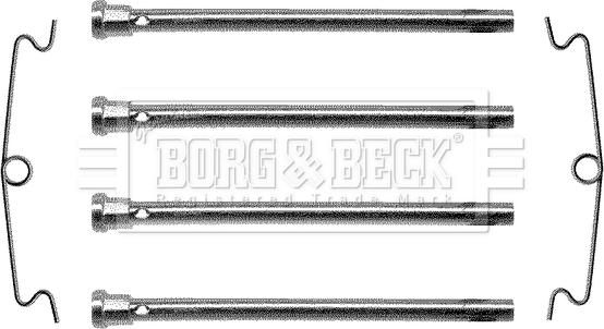Borg & Beck BBK1024 - Piederumu komplekts, Disku bremžu uzlikas autodraugiem.lv