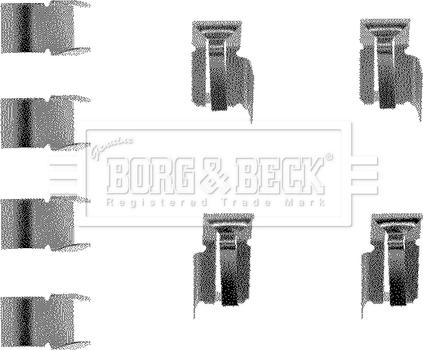 Borg & Beck BBK1028 - Piederumu komplekts, Disku bremžu uzlikas autodraugiem.lv
