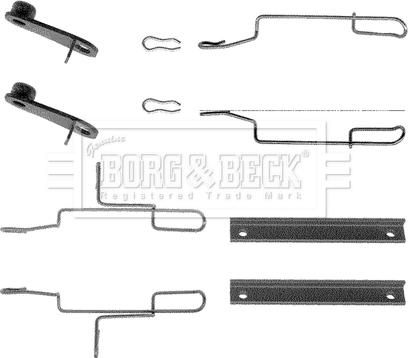 Borg & Beck BBK1022 - Piederumu komplekts, Disku bremžu uzlikas autodraugiem.lv