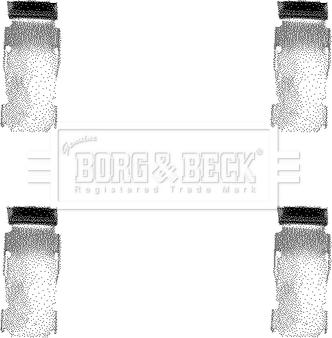 Borg & Beck BBK1027 - Piederumu komplekts, Disku bremžu uzlikas autodraugiem.lv