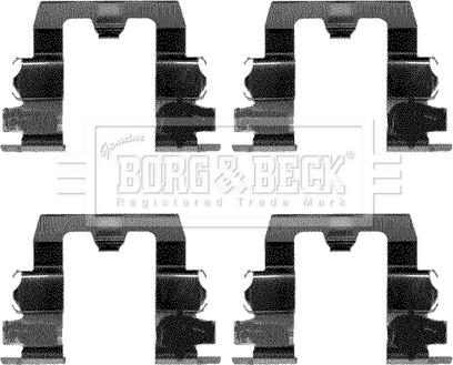 Borg & Beck BBK1079 - Piederumu komplekts, Disku bremžu uzlikas autodraugiem.lv