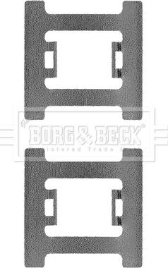 Borg & Beck BBK1196 - Piederumu komplekts, Disku bremžu uzlikas autodraugiem.lv