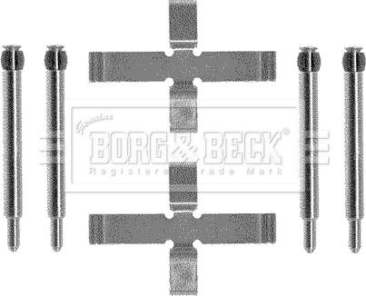 Borg & Beck BBK1193 - Piederumu komplekts, Disku bremžu uzlikas autodraugiem.lv