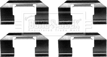 Borg & Beck BBK1109 - Piederumu komplekts, Disku bremžu uzlikas autodraugiem.lv