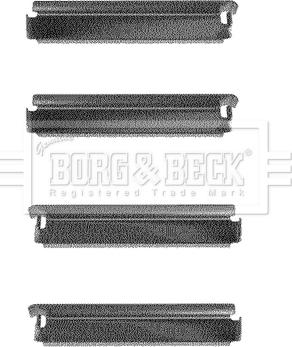 Borg & Beck BBK1106 - Piederumu komplekts, Disku bremžu uzlikas autodraugiem.lv