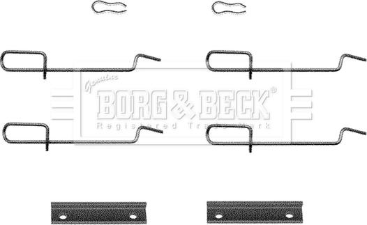 Borg & Beck BBK1119 - Piederumu komplekts, Disku bremžu uzlikas autodraugiem.lv