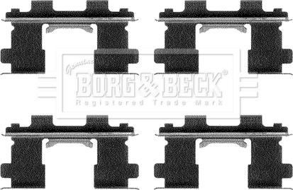 Borg & Beck BBK1114 - Piederumu komplekts, Disku bremžu uzlikas autodraugiem.lv