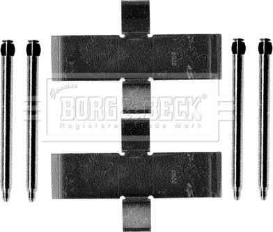 Borg & Beck BBK1189 - Piederumu komplekts, Disku bremžu uzlikas autodraugiem.lv