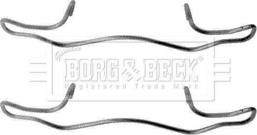 Borg & Beck BBK1180 - Piederumu komplekts, Disku bremžu uzlikas autodraugiem.lv